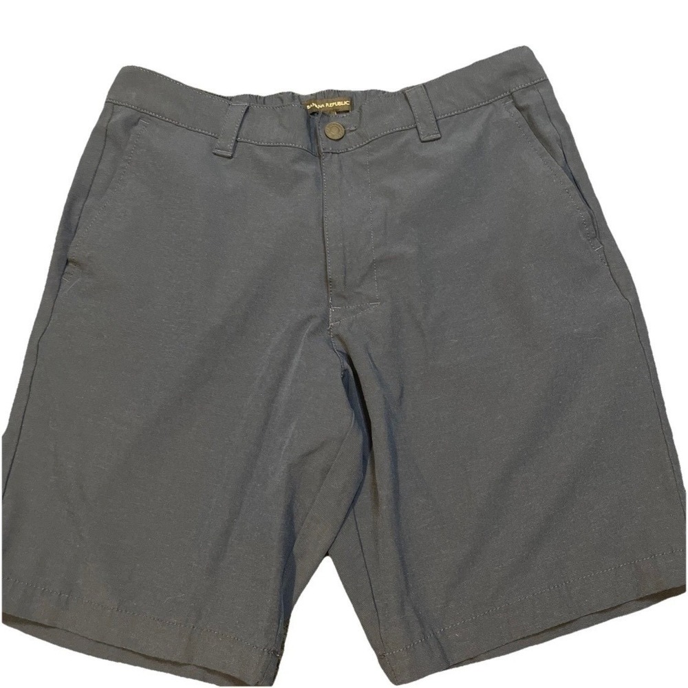 Banana Republic Core Temp Shorts Mens 32 Navy Blue Ripstop Stretch Gorpcore